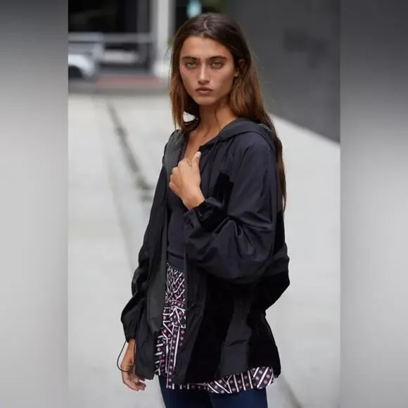 Free People Movement Morning to Midnight Jacket Full Zip Windbreaker Size Medium - Picture 1 of 14